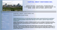 Desktop Screenshot of capitalwestventures.com