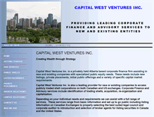 Tablet Screenshot of capitalwestventures.com